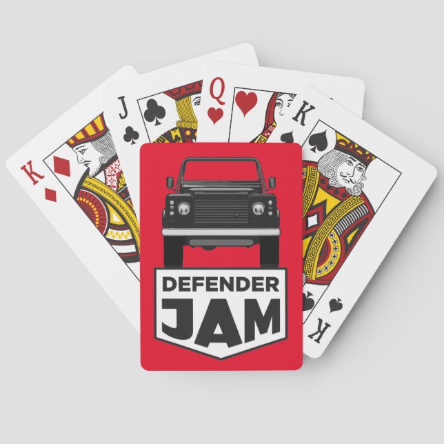 DEFENDER JAM PLAYING CARDS (Back)