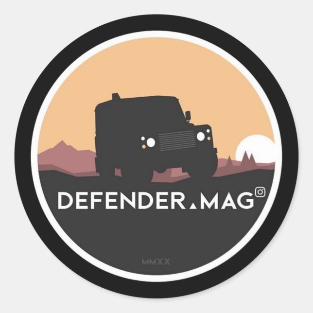DEFENDER MAG CLASSIC ROUND STICKER (Front)