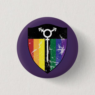 Defender Shield 02 (LGBTQIA) 3 Cm Round Badge