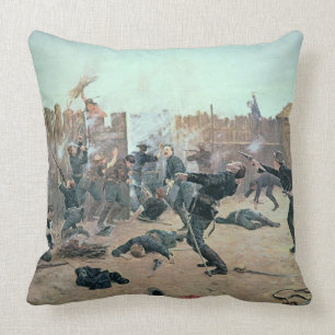 Defending the Fort: Indians attack a U.S. Cavalry Cushion