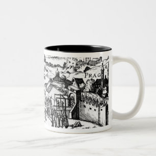 Defenestration of Prague, 1618 Two-Tone Coffee Mug
