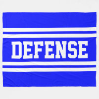 DEFENSE Athletic Bright Blue White Racing Stripes