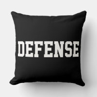 DEFENSE Athletic White Text On Bold Sporty Black