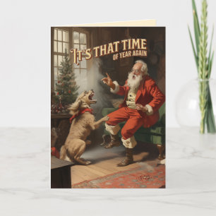 Defensive Peppermint Spray Holiday Card