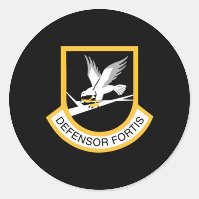 Defensor Fortis Classic Round Sticker (Front)
