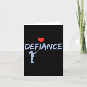Defiance Anti Trump Impeach Retirement Resist  Card