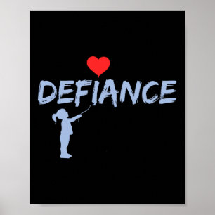 Defiance Anti Trump Impeach Retirement Resist Poster