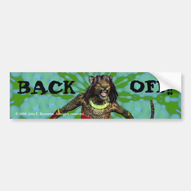 Defiance "Back Off" Bumper Sticker (Front)