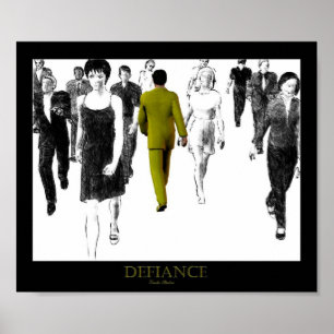 Defiance Yellow Poster