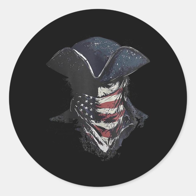 Defiant Since 1776 1  Classic Round Sticker (Front)