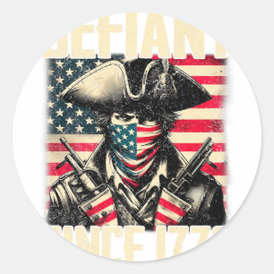 Defiant Since 1776 Matching Family Classic Round Sticker