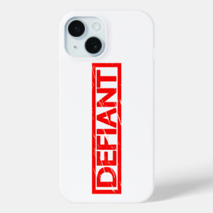 Defiant Stamp iPhone 15 Case