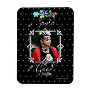 Define Good Dear Santa Christmas Photo Holiday Magnet