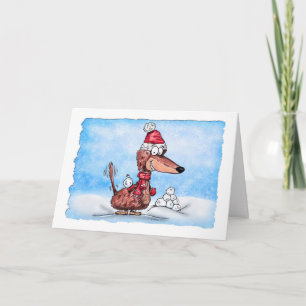 Define Good Mini Dachshund with Snowball Holiday C