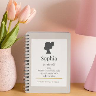 Defined by Name Spiral Notebook