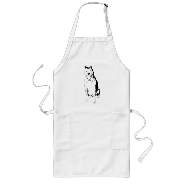 Defined Calm Figure Long Apron (Front)
