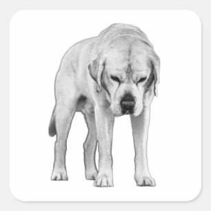 Defined Lines Square Sticker