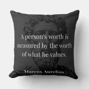Defining Worth: Marcus Aurelius on Values Cushion