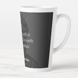 Defining Worth: Marcus Aurelius on Values Latte Mug