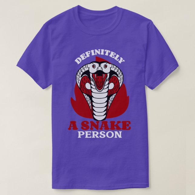Definitely A Snake Person Funny Snake  T-Shirt (Design Front)