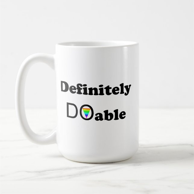 Definitely Doable Coffee Mug (Left)