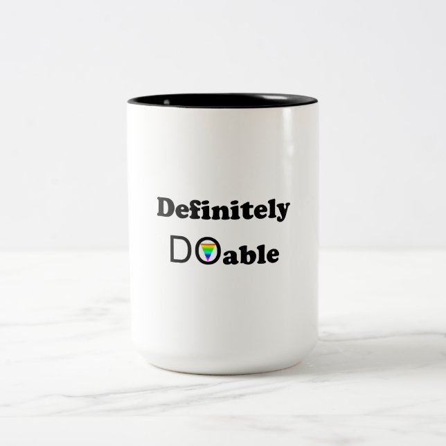Definitely Doable Two-Tone Coffee Mug (Center)