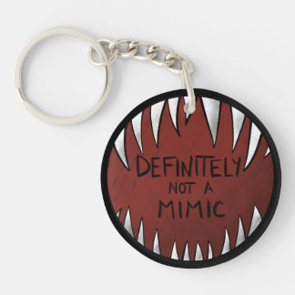 Definitely NOT a Mimic D&D Gaming Gifts Key Ring