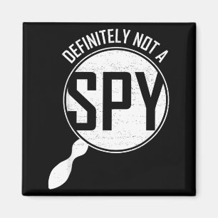 Definitely Not A Spy Funny Halloween Costume Magnet
