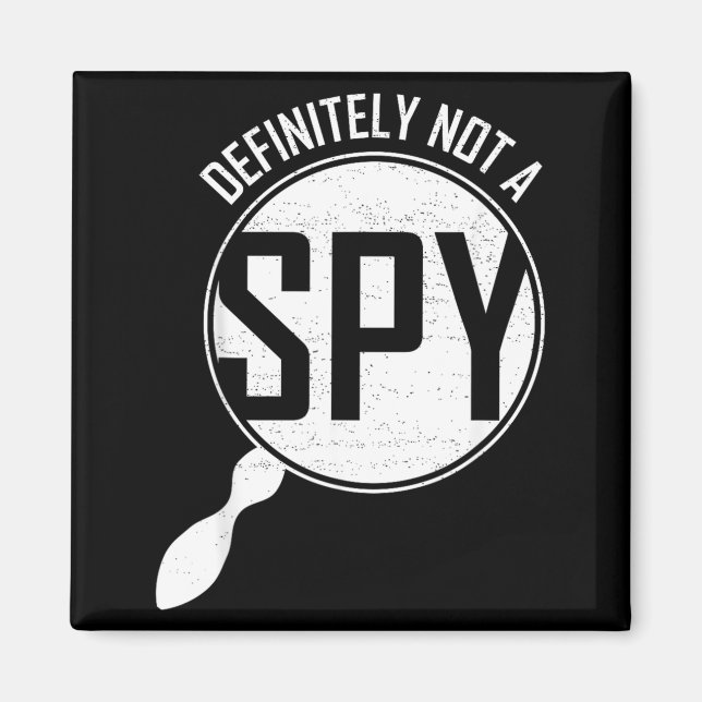 Definitely Not A Spy Funny Halloween Costume Magnet (Front)