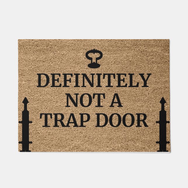 Definitely Not A Trap Door Doormat (Front)