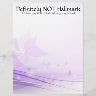 Definitely NOT Hallmark Letterhead