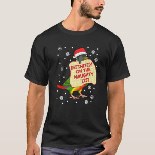 Definitely On Naughty List I Yellow sided Green Ch T-Shirt