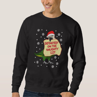 Definitely On Naughty List Parrot I Hahns Macaw Sweatshirt
