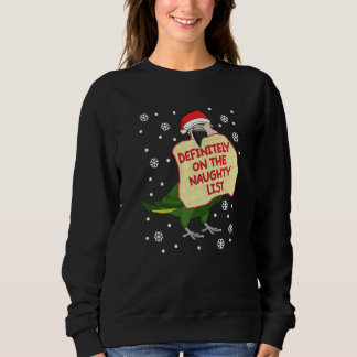 Definitely On Naughty List Parrot I Hahns Macaw Sweatshirt