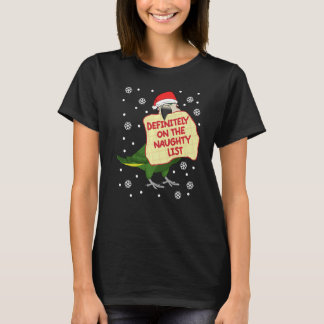 Definitely On Naughty List Parrot I Hahns Macaw T-Shirt