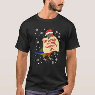 Definitely On Naughty List Parrot I Jenday Conure T-Shirt