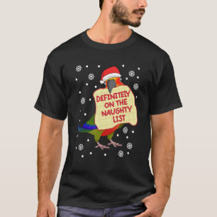 Definitely On Naughty List Parrot I Jenday Conure T-Shirt