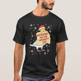 Definitely On Naughty List Parrot I Lutino Cockati T-Shirt