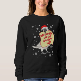 Definitely On Naughty List Parrot I Sulphur creste Sweatshirt