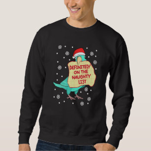 Definitely On Naughty List Parrot I Turquoise Parr Sweatshirt