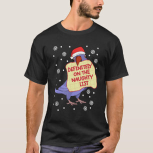 Definitely On Naughty List Parrot I Violet Indian T-Shirt