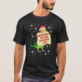 Definitely On Naughty List Parrot I Yellow headed  T-Shirt