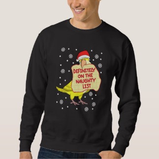 Definitely On Naughty List Parrot I Yellow Monk Pa Sweatshirt