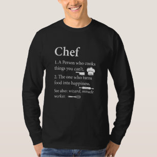 Definition Chef Cook Kitchen Utensils Cooking T-Shirt