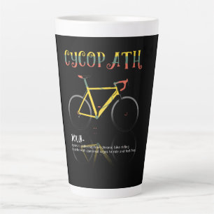 Definition Funny Cycling Addict Gift for Latte Mug