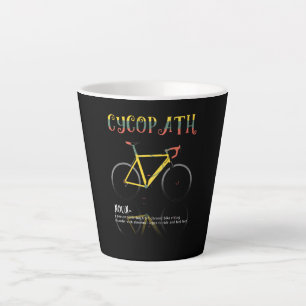 Definition Funny Cycling Addict Gift for Latte Mug