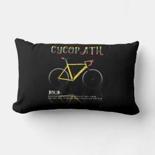 Definition Funny Cycling Addict Gift for Lumbar Cushion