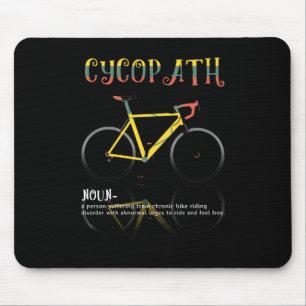 Definition Funny Cycling Addict Gift for Mouse Pad