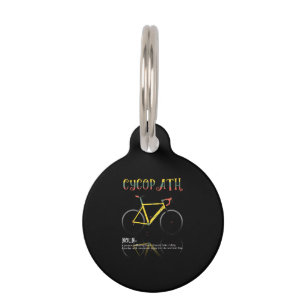 Definition Funny Cycling Addict Gift for Pet Tag