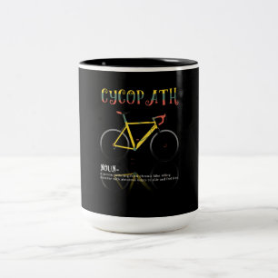 Definition Funny Cycling Addict Gift for Two-Tone Coffee Mug